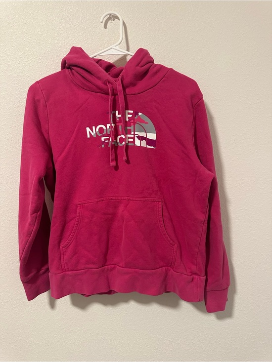The North Face Tops - The North Face Women's Pink Camo Logo Hoodie Sweatshirt